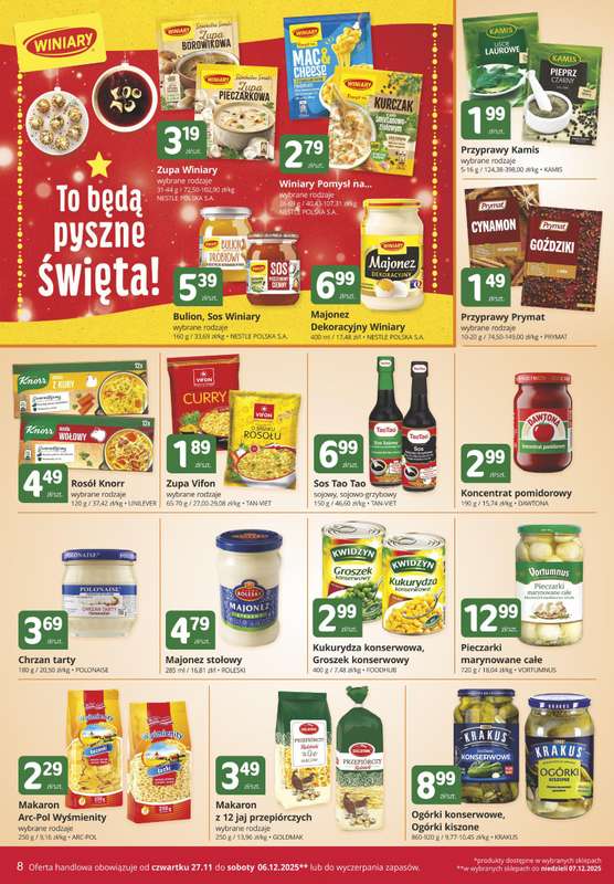 Marketvita - gazetka promocyjna Gazetka od czwartku 27.11 do soboty 06.12 - strona 8