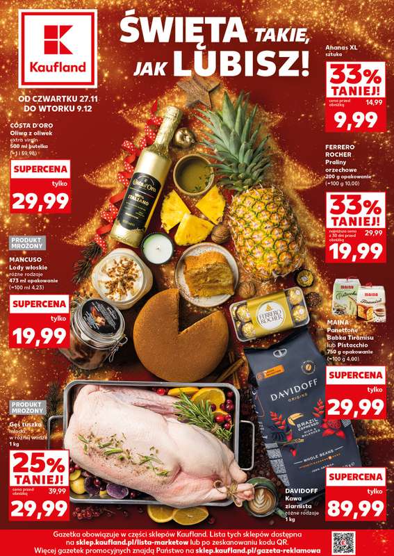 Kaufland - gazetka promocyjna Oferta Kaufland - Smak Świąt od czwartku 27.11 do wtorku 09.12