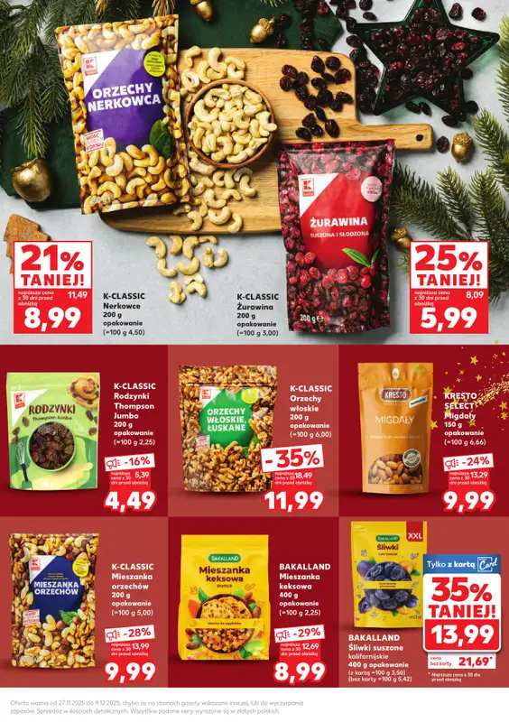 Kaufland - gazetka promocyjna Oferta Kaufland - Smak Świąt od czwartku 27.11 do wtorku 09.12 - strona 13