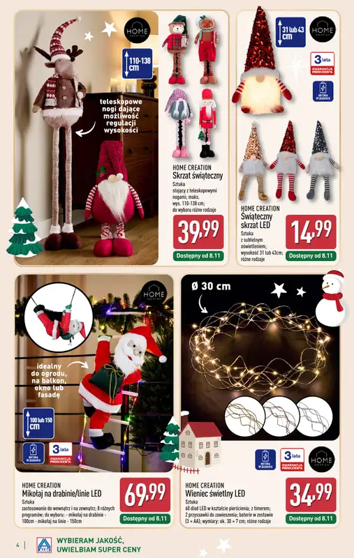 Aldi - gazetka promocyjna Wyjątkowe prezenty w super cenach! od niedzieli 23.11 do soboty 29.11 - strona 4