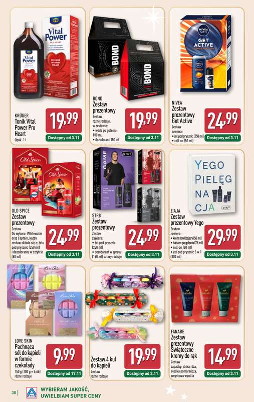 Aldi - gazetka promocyjna Wyjątkowe prezenty w super cenach! od niedzieli 23.11 do soboty 29.11 - strona 38