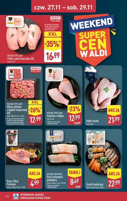Aldi - gazetka promocyjna Pełny katalog! od poniedziałku 24.11 do soboty 29.11 - strona 34