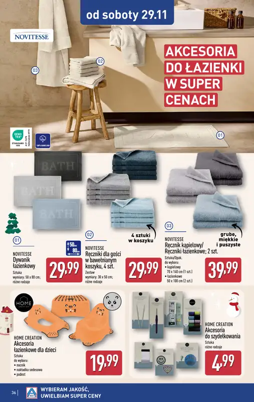 Aldi - gazetka promocyjna Pełny katalog! od poniedziałku 24.11 do soboty 29.11 - strona 36