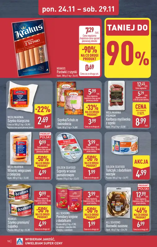 Aldi - gazetka promocyjna Pełny katalog! od poniedziałku 24.11 do soboty 29.11 - strona 10