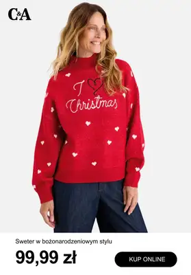 Prezenty - gazetka promocyjna C&A | Swetry świąteczne od 99,99 zł od piątku 21.11  - strona 10