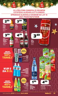 Netto - gazetka promocyjna Gazetka Spożywcza od czwartku 27.11 do soboty 29.11 - strona 15