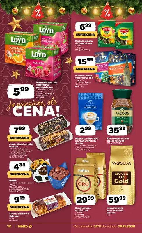 Netto - gazetka promocyjna Gazetka Spożywcza od czwartku 27.11 do soboty 29.11 - strona 12