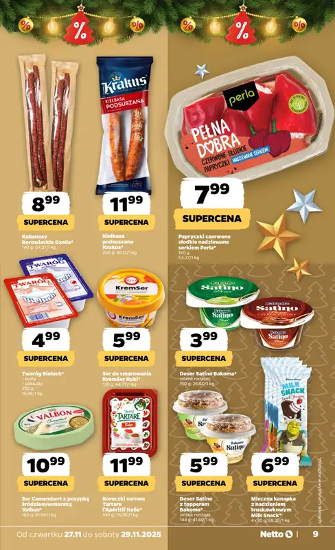 Netto - gazetka promocyjna Gazetka Spożywcza od czwartku 27.11 do soboty 29.11 - strona 9