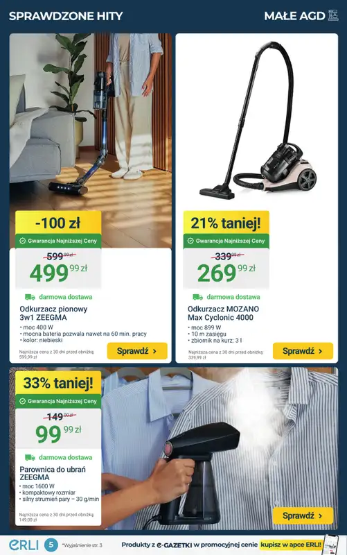 Erli - gazetka promocyjna Black Weeks – Elektronika i Małe AGD – BESTSELLERY tygodnia! od poniedziałku 24.11 do niedzieli 30.11 - strona 5