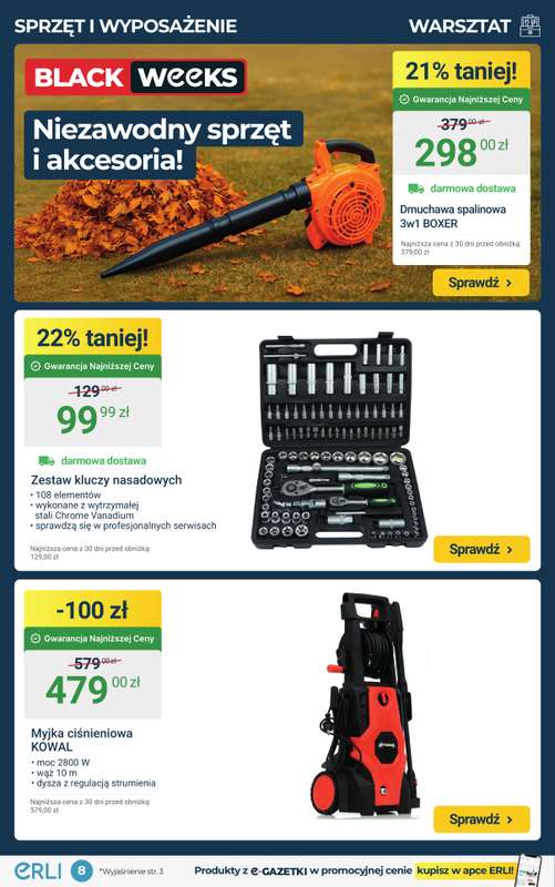 Erli - gazetka promocyjna Black Weeks – Elektronika i Małe AGD – BESTSELLERY tygodnia! od poniedziałku 24.11 do niedzieli 30.11 - strona 8