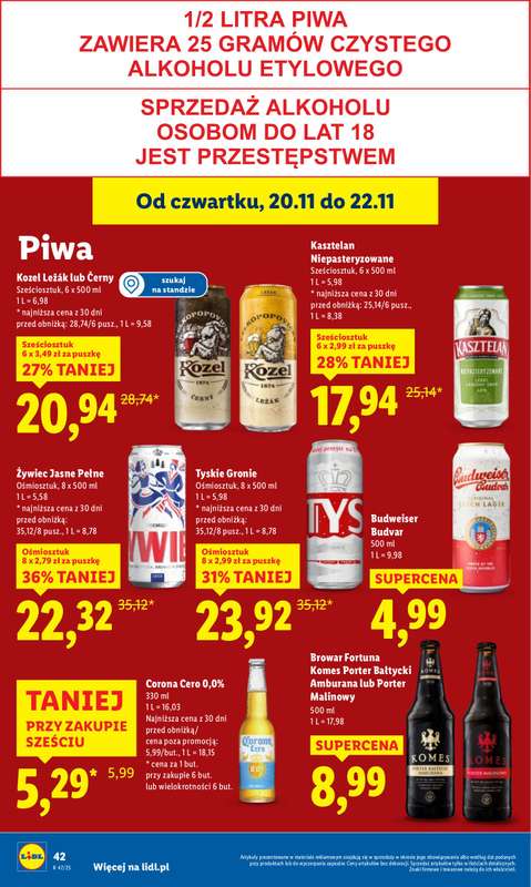 Lidl - gazetka promocyjna Oferta od czwartku od czwartku 20.11 do soboty 22.11 - strona 46