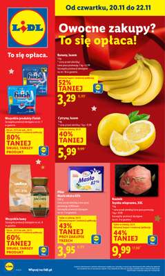 Lidl - gazetka promocyjna Oferta od czwartku od czwartku 20.11 do soboty 22.11