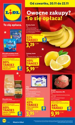 Lidl - gazetka promocyjna Oferta od czwartku od czwartku 20.11 do soboty 22.11