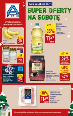 Aldi - gazetka promocyjna Super oferty na sobotę! od soboty 29.11 do soboty 29.11