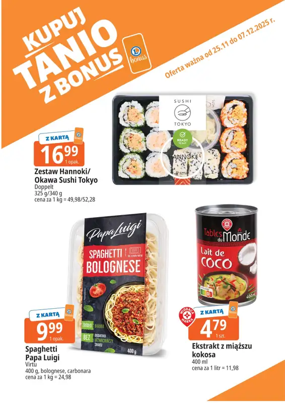 Leclerc - gazetka promocyjna Oferta E.Leclerc I Bonus skanujesz, kasę zyskujesz od wtorku 25.11 do niedzieli 07.12 - strona 5