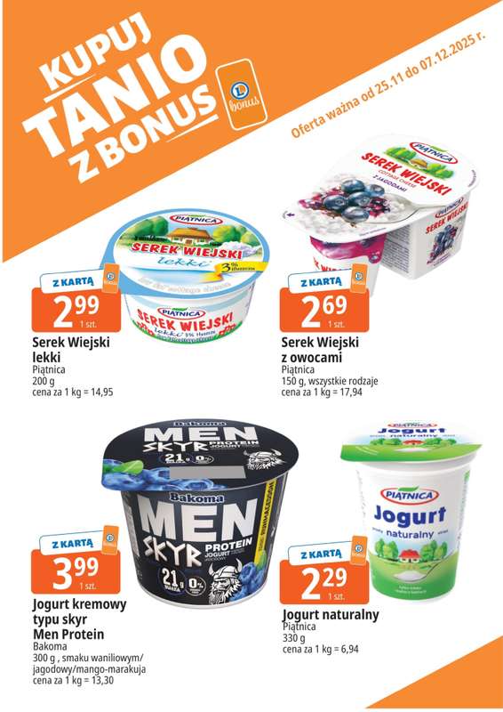 Leclerc - gazetka promocyjna Oferta E.Leclerc I Bonus skanujesz, kasę zyskujesz od wtorku 25.11 do niedzieli 07.12 - strona 3