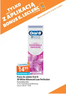 Leclerc - gazetka promocyjna Oferta E.Leclerc I Bonus skanujesz, kasę zyskujesz od wtorku 25.11 do niedzieli 07.12 - strona 9