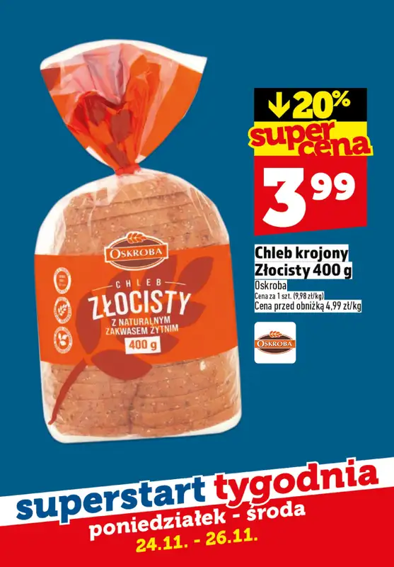 TOPAZ - gazetka promocyjna Superstart tygodnia od poniedziałku od poniedziałku 24.11 do środy 26.11 - strona 5