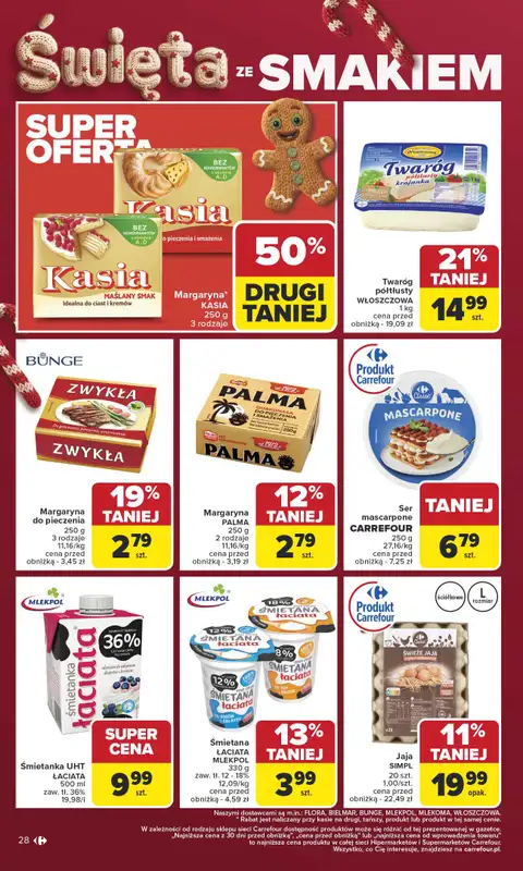 Carrefour - gazetka promocyjna Gazetka Carrefour od poniedziałku od poniedziałku 24.11 do soboty 29.11 - strona 28