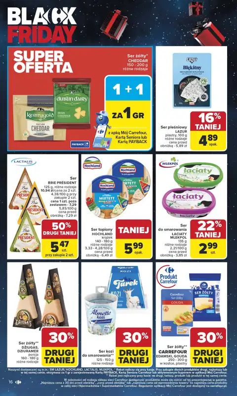 Carrefour - gazetka promocyjna Gazetka Carrefour od poniedziałku od poniedziałku 24.11 do soboty 29.11 - strona 16