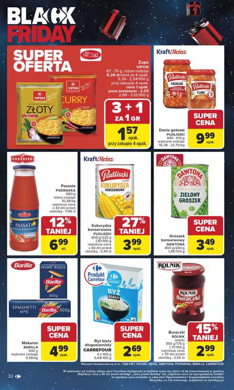 Carrefour Market - gazetka promocyjna Gazetka Carrefour Market od poniedziałku od poniedziałku 24.11 do soboty 29.11 - strona 22