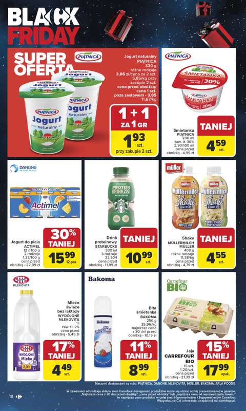 Carrefour Market - gazetka promocyjna Gazetka Carrefour Market od poniedziałku od poniedziałku 24.11 do soboty 29.11 - strona 18