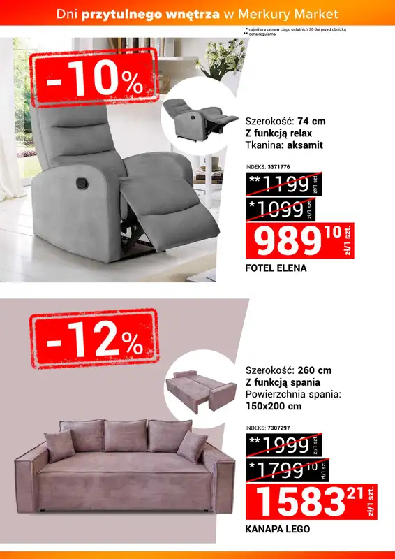 Merkury Market - gazetka promocyjna Dni przytulnego wnętrzna od soboty 22.11 do niedzieli 30.11 - strona 16