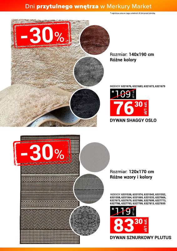 Merkury Market - gazetka promocyjna Dni przytulnego wnętrzna od soboty 22.11 do niedzieli 30.11 - strona 15