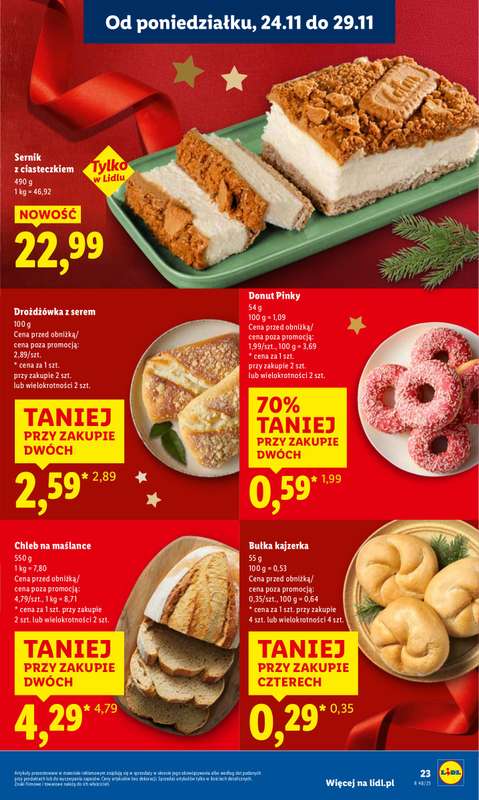 Lidl - gazetka promocyjna Oferta od poniedziałku od poniedziałku 24.11 do środy 26.11 - strona 23