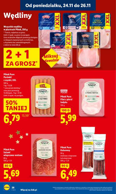 Lidl - gazetka promocyjna Oferta od poniedziałku od poniedziałku 24.11 do środy 26.11 - strona 26