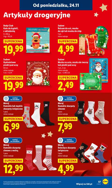 Lidl - gazetka promocyjna Oferta od poniedziałku od poniedziałku 24.11 do środy 26.11 - strona 57