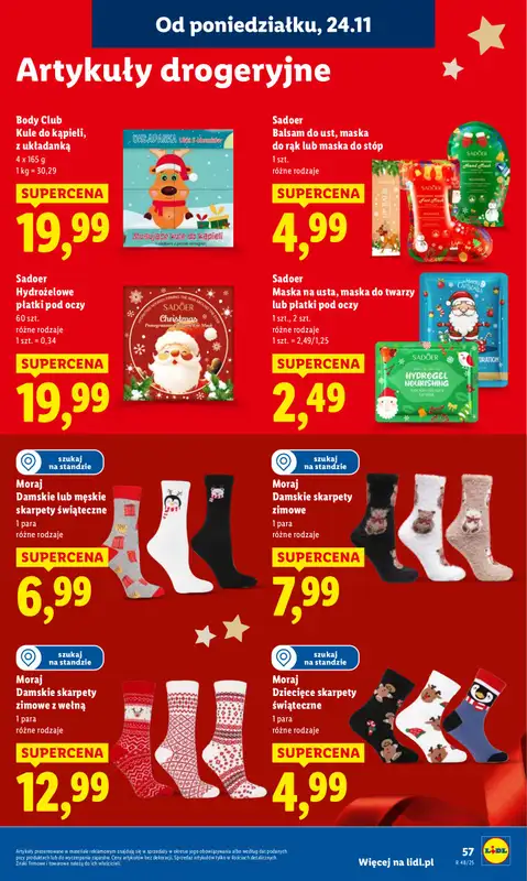 Lidl - gazetka promocyjna Oferta od poniedziałku od poniedziałku 24.11 do środy 26.11 - strona 57
