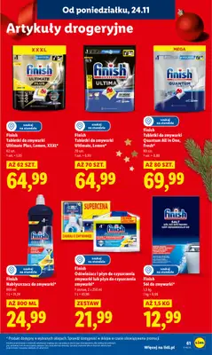 Lidl - gazetka promocyjna Oferta od poniedziałku od poniedziałku 24.11 do środy 26.11 - strona 61