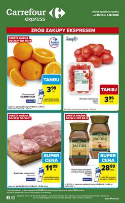 Carrefour Express - gazetka promocyjna Gazetka Express od wtorku 25.11 do poniedziałku 01.12