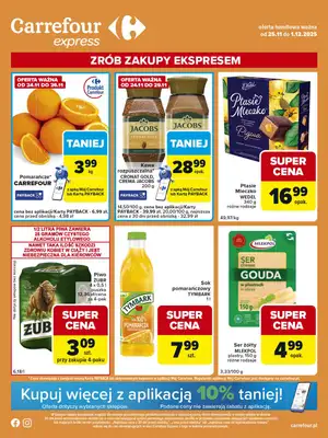Carrefour Express - gazetka promocyjna Gazetka Express od wtorku 25.11 do poniedziałku 01.12