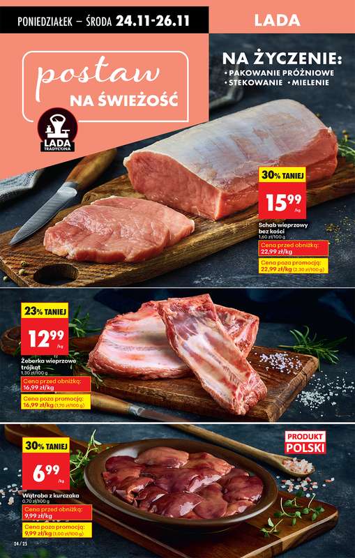 Biedronka - gazetka promocyjna Od poniedziałku, Z ladą tradycyjną od poniedziałku 24.11 do soboty 29.11 - strona 34