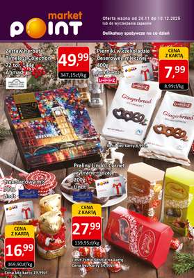 Market Point - gazetka promocyjna Gazetka od poniedziałku 24.11 do środy 10.12