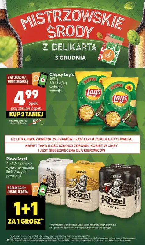 Delikatesy Centrum - gazetka promocyjna Gazetka  do środy 03.12 - strona 28