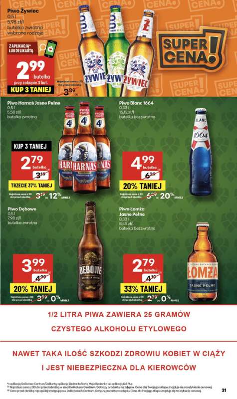 Delikatesy Centrum - gazetka promocyjna Gazetka  do środy 03.12 - strona 31