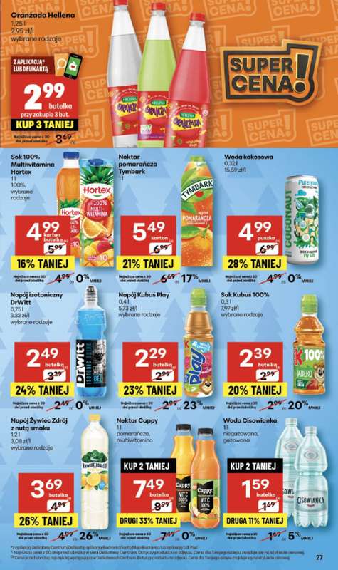 Delikatesy Centrum - gazetka promocyjna Gazetka  do środy 03.12 - strona 27