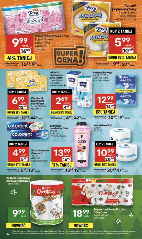 Delikatesy Centrum - gazetka promocyjna Gazetka  do środy 03.12 - strona 32