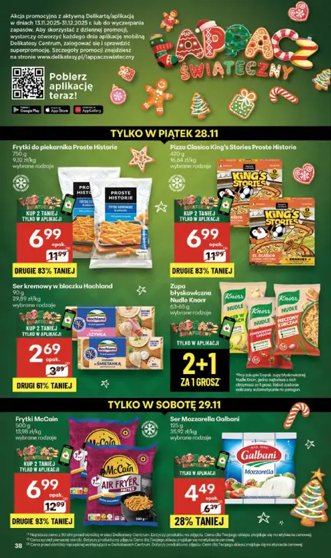 Delikatesy Centrum - gazetka promocyjna Gazetka  do środy 03.12 - strona 38