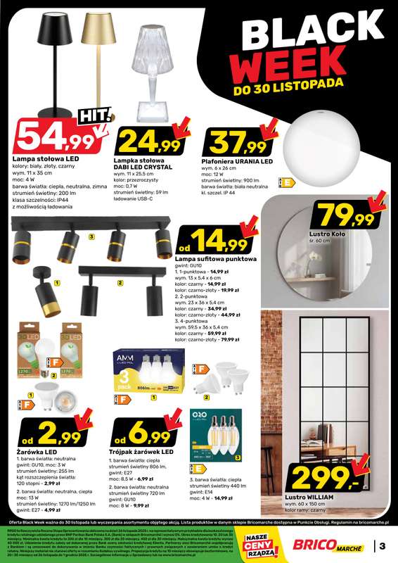 Bricomarche - gazetka promocyjna Gazetka od środy 26.11 do poniedziałku 01.12 - strona 3