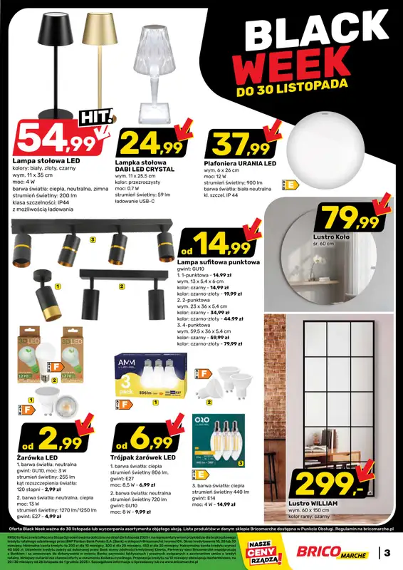 Bricomarche - gazetka promocyjna Gazetka od środy 26.11 do poniedziałku 01.12 - strona 3