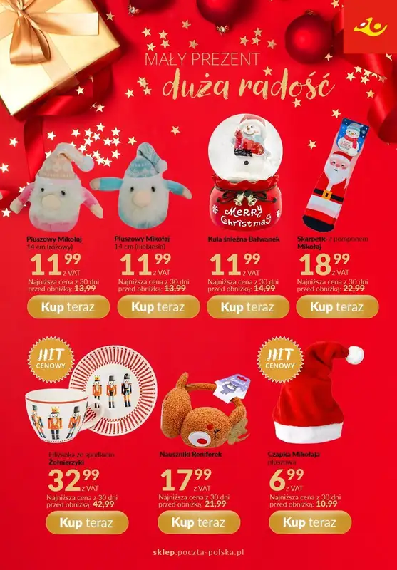 Poczta Polska - gazetka promocyjna Gazetka od poniedziałku 17.11 do niedzieli 30.11 - strona 4