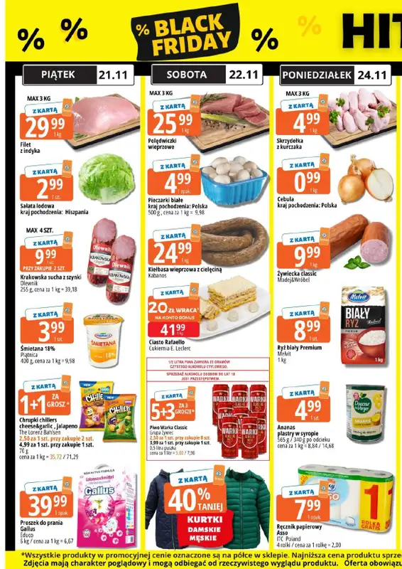 Leclerc - gazetka promocyjna Oferta Rzeszów od poniedziałku 24.11 do czwartku 27.11