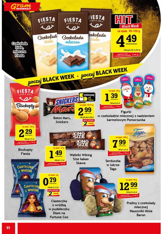 Gram Market - gazetka promocyjna Gazetka od środy 26.11 do wtorku 02.12 - strona 11