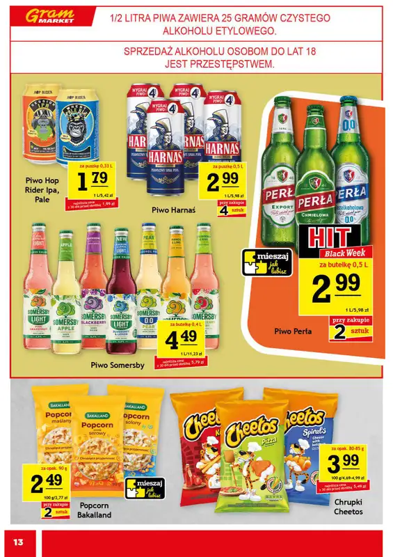 Gram Market - gazetka promocyjna Gazetka od środy 26.11 do wtorku 02.12 - strona 13