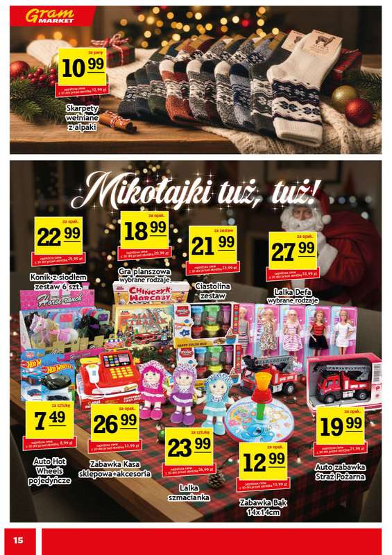 Gram Market - gazetka promocyjna Gazetka od środy 26.11 do wtorku 02.12 - strona 15