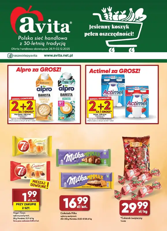 Avita - gazetka promocyjna Gazetka od środy 26.11 do wtorku 02.12